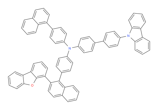 4'-(9H-carbazol-9-yl)-N-(4-(2-(dibenzo[b,d]furan-4-yl)naphthalen-1-yl)phenyl)-N-(4-(naphthalen-1-yl)phenyl)-[1,1'-biphenyl]-4-amine