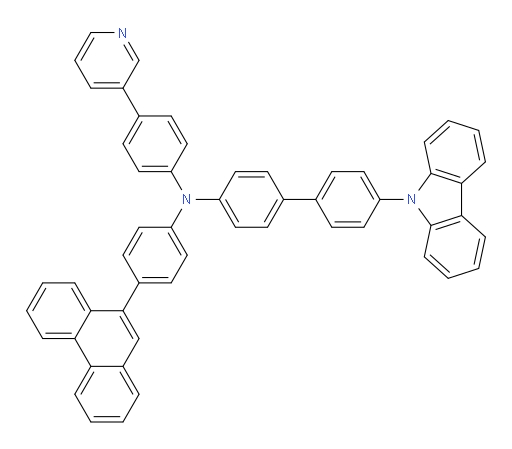 4'-(9H-carbazol-9-yl)-N-(4-(phenanthren-9-yl)phenyl)-N-(4-(pyridin-3-yl)phenyl)-[1,1'-biphenyl]-4-amine