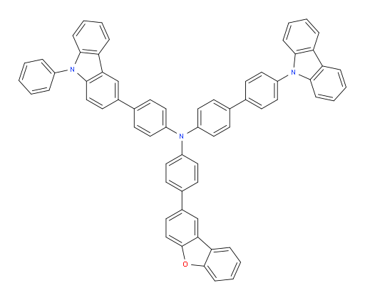 4'-(9H-carbazol-9-yl)-N-(4-(dibenzo[b,d]furan-2-yl)phenyl)-N-(4-(9-phenyl-9H-carbazol-3-yl)phenyl)-[1,1'-biphenyl]-4-amine