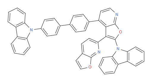4-(4'-(9H-carbazol-9-yl)-[1,1'-biphenyl]-4-yl)-2-(9H-carbazol-9-yl)-3,6'-bifuro[2,3-b]pyridine