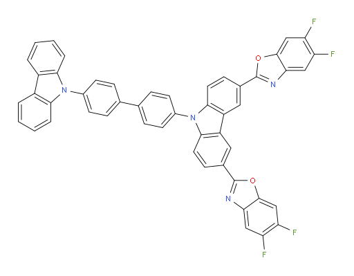 2,2'-(9-(4'-(9H-carbazol-9-yl)-[1,1'-biphenyl]-4-yl)-9H-carbazole-3,6-diyl)bis(5,6-difluorobenzo[d]oxazole)