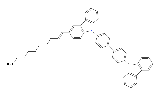 (E)-9-(4'-(9H-carbazol-9-yl)-[1,1'-biphenyl]-4-yl)-3-(dec-1-en-1-yl)-9H-carbazole