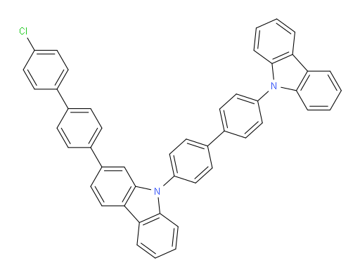 9-(4'-(9H-carbazol-9-yl)-[1,1'-biphenyl]-4-yl)-2-(4'-chloro-[1,1'-biphenyl]-4-yl)-9H-carbazole