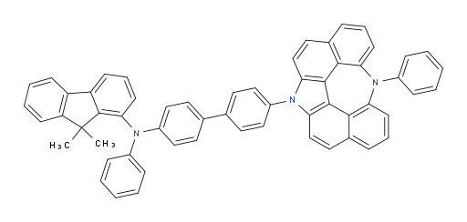 9,9-dimethyl-N-phenyl-N-(4'-(6-phenyl-6,12-diazaindeno[2,1,7,6-ghij]pleiaden-12(6H)-yl)-[1,1'-biphenyl]-4-yl)-9H-fluoren-1-amine