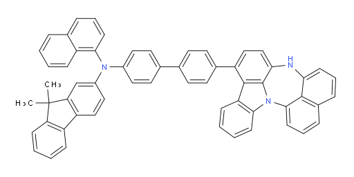 N-(4'-(4H-naphtho[1',8':5,6,7][1,4]diazepino[3,2,1-jk]carbazol-7-yl)-[1,1'-biphenyl]-4-yl)-9,9-dimethyl-N-(naphthalen-1-yl)-9H-fluoren-2-amine