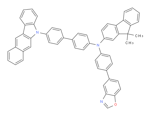 N-(4'-(5H-benzo[b]carbazol-5-yl)-[1,1'-biphenyl]-4-yl)-N-(4-(benzo[d]oxazol-5-yl)phenyl)-9,9-dimethyl-9H-fluoren-2-amine