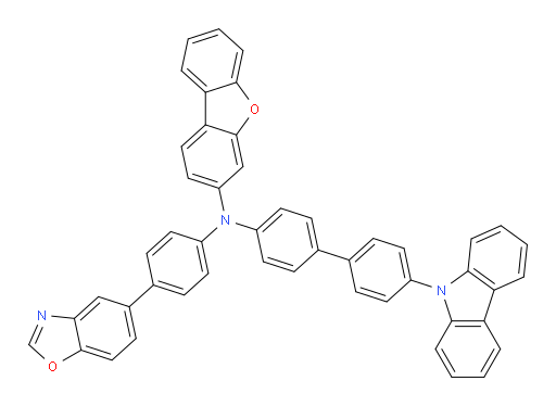 N-(4'-(9H-carbazol-9-yl)-[1,1'-biphenyl]-4-yl)-N-(4-(benzo[d]oxazol-5-yl)phenyl)dibenzo[b,d]furan-3-amine