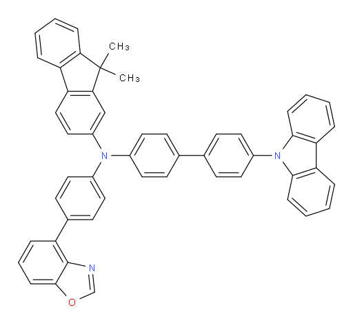 N-(4'-(9H-carbazol-9-yl)-[1,1'-biphenyl]-4-yl)-N-(4-(benzo[d]oxazol-4-yl)phenyl)-9,9-dimethyl-9H-fluoren-2-amine