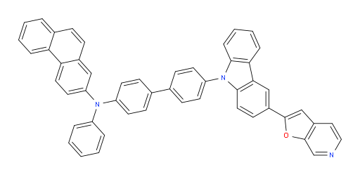 N-(4'-(3-(furo[2,3-c]pyridin-2-yl)-9H-carbazol-9-yl)-[1,1'-biphenyl]-4-yl)-N-phenylphenanthren-2-amine