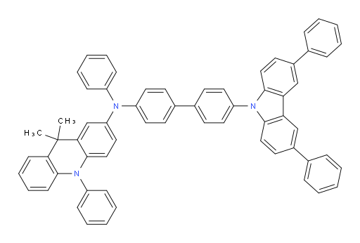 N-(4'-(3,6-diphenyl-9H-carbazol-9-yl)-[1,1'-biphenyl]-4-yl)-9,9-dimethyl-N,10-diphenyl-9,10-dihydroacridin-2-amine