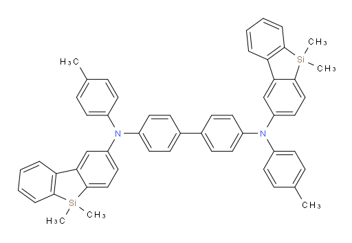 N4,N4'-bis(5,5-dimethyl-5H-dibenzo[b,d]silol-2-yl)-N4,N4'-di-p-tolyl-[1,1'-biphenyl]-4,4'-diamine