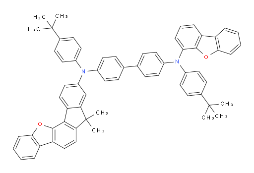 N4,N4'-bis(4-(tert-butyl)phenyl)-N4-(dibenzo[b,d]furan-4-yl)-N4'-(7,7-dimethyl-7H-fluoreno[4,3-b]benzofuran-9-yl)-[1,1'-biphenyl]-4,4'-diamine