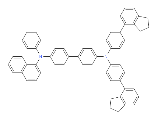 N4,N4-bis(4-(2,3-dihydro-1H-inden-4-yl)phenyl)-N4'-(naphthalen-1-yl)-N4'-phenyl-[1,1'-biphenyl]-4,4'-diamine