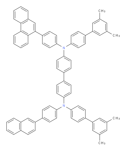 N4,N4'-bis(3',5'-dimethyl-[1,1'-biphenyl]-4-yl)-N4-(4-(naphthalen-2-yl)phenyl)-N4'-(4-(phenanthren-9-yl)phenyl)-[1,1'-biphenyl]-4,4'-diamine