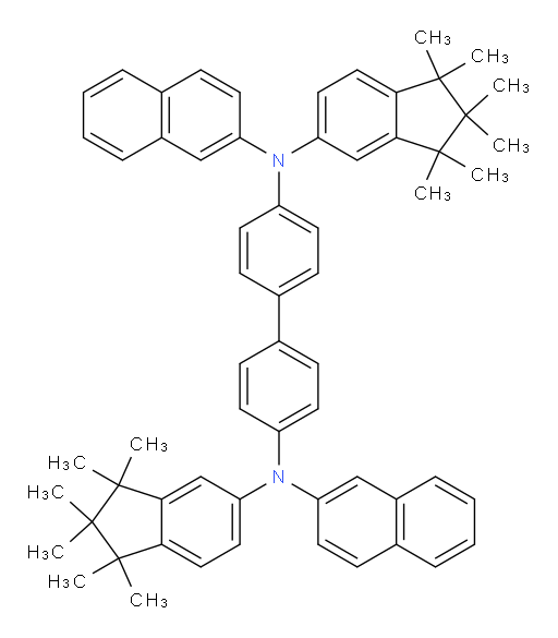 N4,N4'-bis(1,1,2,2,3,3-hexamethyl-2,3-dihydro-1H-inden-5-yl)-N4,N4'-di(naphthalen-2-yl)-[1,1'-biphenyl]-4,4'-diamine