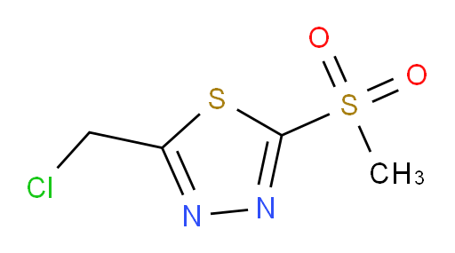 2-(chloromethyl)-5-(methylsulfonyl)-1,3,4-thiadiazole