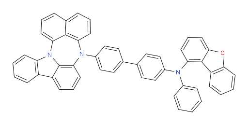 N-(4'-(4H-naphtho[1',8':5,6,7][1,4]diazepino[3,2,1-jk]carbazol-4-yl)-[1,1'-biphenyl]-4-yl)-N-phenyldibenzo[b,d]furan-1-amine