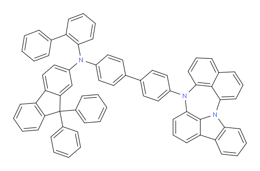 N-(4'-(4H-naphtho[1',8':5,6,7][1,4]diazepino[3,2,1-jk]carbazol-4-yl)-[1,1'-biphenyl]-4-yl)-N-([1,1'-biphenyl]-2-yl)-9,9-diphenyl-9H-fluoren-2-amine