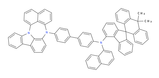 N-(4'-(4H-naphtho[1',8':5,6,7][1,4]diazepino[3,2,1-jk]carbazol-4-yl)-[1,1'-biphenyl]-4-yl)-10,10-dimethyl-N-(naphthalen-1-yl)-10H-spiro[anthracene-9,9'-fluoren]-4'-amine