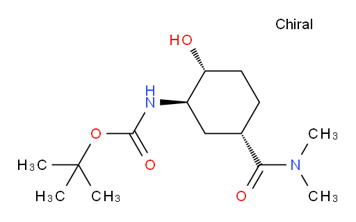 1,1-Dimethylethyl N-[(1R,2R,5S)-5-[(dimethylamino)carbonyl]-2-hydroxycyclohexyl]carbamate