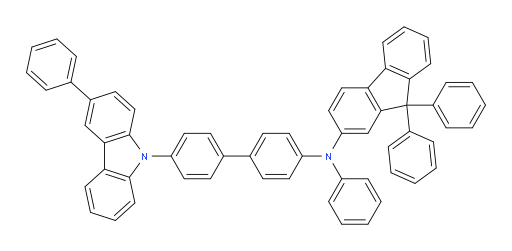 N,9,9-triphenyl-N-(4'-(3-phenyl-9H-carbazol-9-yl)-[1,1'-biphenyl]-4-yl)-9H-fluoren-2-amine