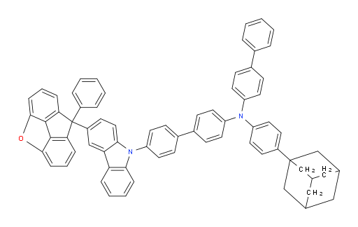 N-([1,1'-biphenyl]-4-yl)-N-(4-(adamantan-1-yl)phenyl)-4'-(3-(8-phenyl-8H-fluoreno[4,5-bcd]furan-8-yl)-9H-carbazol-9-yl)-[1,1'-biphenyl]-4-amine