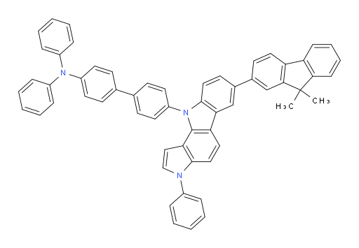 4'-(7-(9,9-dimethyl-9H-fluoren-2-yl)-3-phenylpyrrolo[3,2-a]carbazol-10(3H)-yl)-N,N-diphenyl-[1,1'-biphenyl]-4-amine