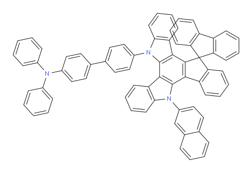 4'-(5'-(naphthalen-2-yl)spiro[fluorene-9,15'-indeno[1,2-a]indolo[3,2-c]carbazol]-10'(5'H)-yl)-N,N-diphenyl-[1,1'-biphenyl]-4-amine