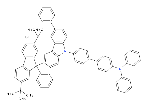 4'-(3-(2,7-di-tert-butyl-9-phenyl-9H-fluoren-9-yl)-6-phenyl-9H-carbazol-9-yl)-N,N-diphenyl-[1,1'-biphenyl]-4-amine
