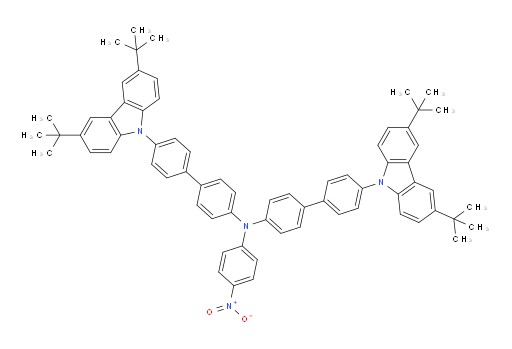 4'-(3,6-di-tert-butyl-9H-carbazol-9-yl)-N-(4'-(3,6-di-tert-butyl-9H-carbazol-9-yl)-[1,1'-biphenyl]-4-yl)-N-(4-nitrophenyl)-[1,1'-biphenyl]-4-amine