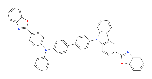 4'-(3-(benzo[d]oxazol-2-yl)-9H-carbazol-9-yl)-N-(4-(benzo[d]oxazol-2-yl)phenyl)-N-phenyl-[1,1'-biphenyl]-4-amine