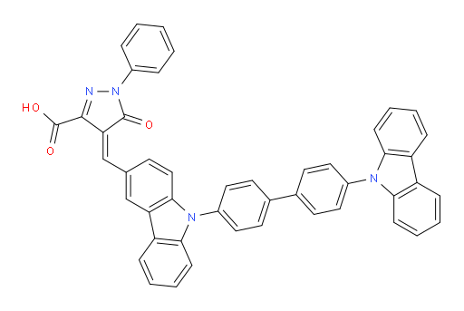 (Z)-4-((9-(4'-(9H-carbazol-9-yl)-[1,1'-biphenyl]-4-yl)-9H-carbazol-3-yl)methylene)-5-oxo-1-phenyl-4,5-dihydro-1H-pyrazole-3-carboxylic acid