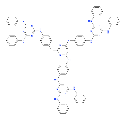 N2,N2',N2''-(((1,3,5-triazine-2,4,6-triyl)tris(azanediyl))tris(benzene-4,1-diyl))tris(N4,N6-diphenyl-1,3,5-triazine-2,4,6-triamine)