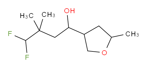 4,4-difluoro-3,3-dimethyl-1-(5-methyltetrahydrofuran-3-yl)butan-1-ol