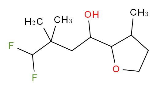 4,4-difluoro-3,3-dimethyl-1-(3-methyltetrahydrofuran-2-yl)butan-1-ol