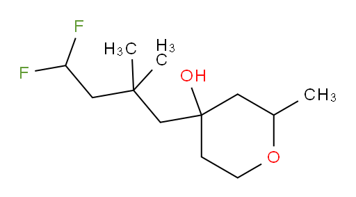 4-(4,4-difluoro-2,2-dimethylbutyl)-2-methyltetrahydro-2H-pyran-4-ol