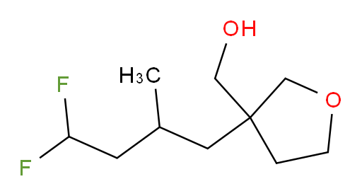 (3-(4,4-difluoro-2-methylbutyl)tetrahydrofuran-3-yl)methanol