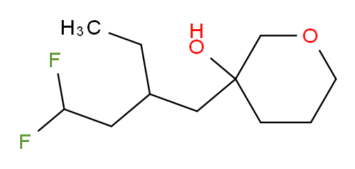 3-(2-ethyl-4,4-difluorobutyl)tetrahydro-2H-pyran-3-ol