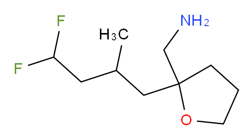 (2-(4,4-difluoro-2-methylbutyl)tetrahydrofuran-2-yl)methanamine