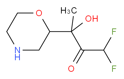 1,1-difluoro-3-hydroxy-3-(morpholin-2-yl)butan-2-one