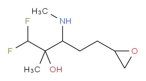 1,1-difluoro-2-methyl-3-(methylamino)-5-(oxiran-2-yl)pentan-2-ol