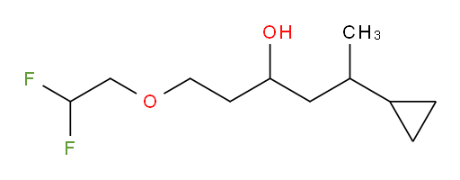 5-cyclopropyl-1-(2,2-difluoroethoxy)hexan-3-ol
