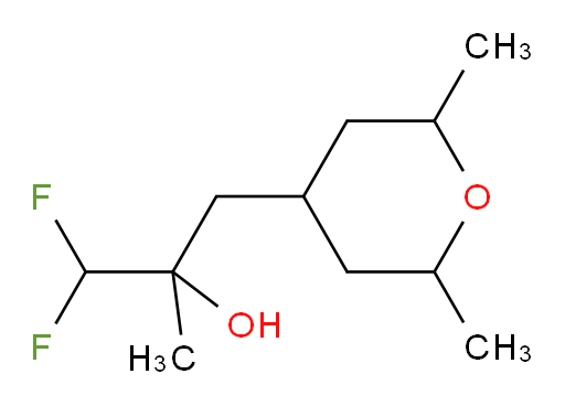 3-(2,6-dimethyltetrahydro-2H-pyran-4-yl)-1,1-difluoro-2-methylpropan-2-ol