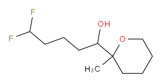 5,5-difluoro-1-(2-methyltetrahydro-2H-pyran-2-yl)pentan-1-ol