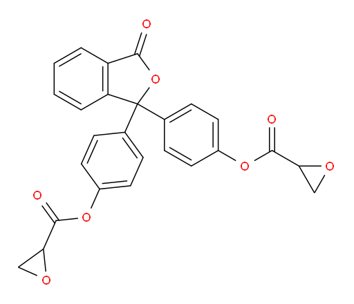 (3-oxo-1,3-dihydroisobenzofuran-1,1-diyl)bis(4,1-phenylene) bis(oxirane-2-carboxylate)