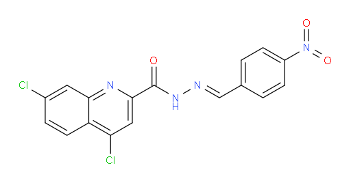 4,7-dichloro-N'-(4-nitrobenzylidene)quinoline-2-carbohydrazide