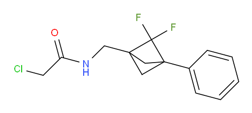 2-Chloro-N-[(2,2-difluoro-3-phenyl-bicyclo[1.1.1]pent-1-yl)methyl]acetamide