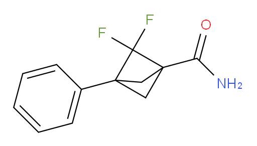 2,2-Difluoro-3-phenyl-bicyclo[1.1.1]pentane-1-carboxamide