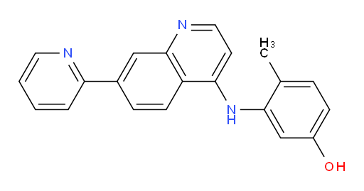 4-Methyl-3-[[7-(2-pyridinyl)-4-quinolinyl]amino]phenol (ACI)