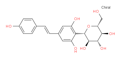 (1S)-1,5-Anhydro-1-C-[2,6-dihydroxy-4-[(1E)-2-(4-hydroxyphenyl)ethenyl]phenyl]-D-glucitol (ACI)